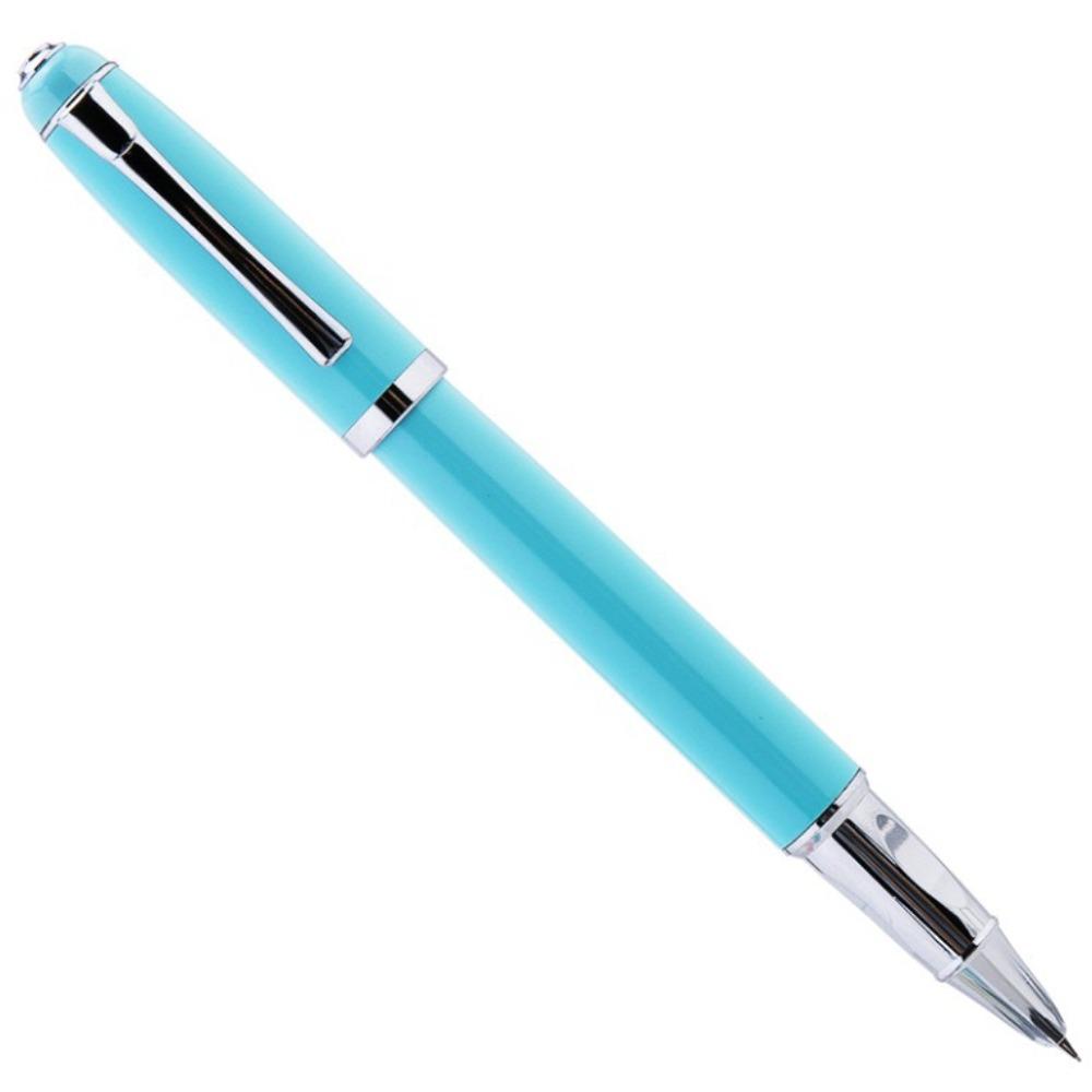 

Smooth Writing Signature Pen Handwriting Metal Ink Pen Stationery Fountain Pens Student Use синий