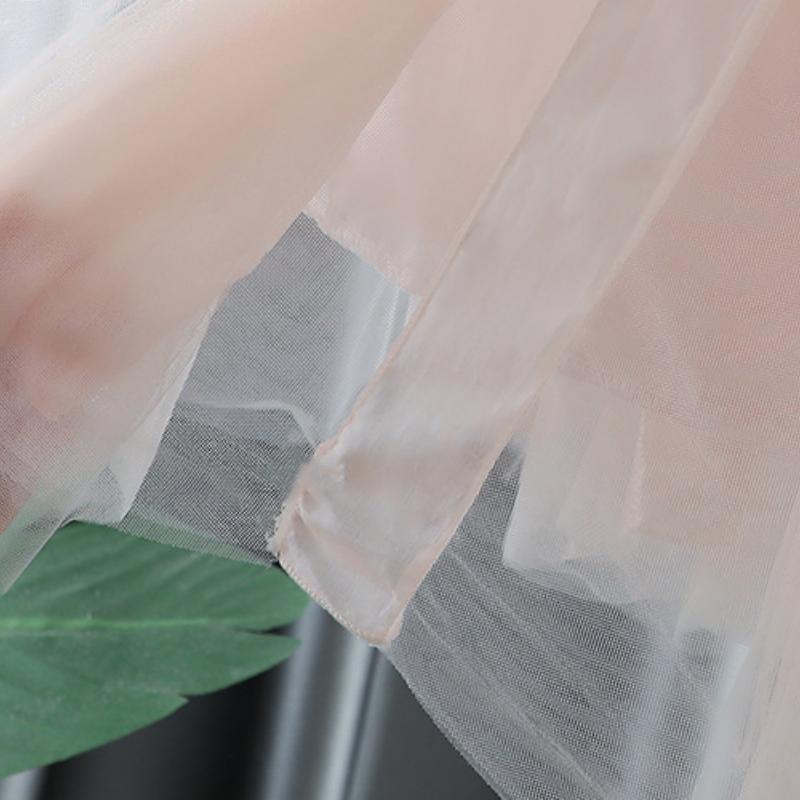 Kids Dresses For Girls Pink Lace Sweet Princess Girls Mesh Dress Summer Children's Sleeveless Party Dresses For Baby Sundress