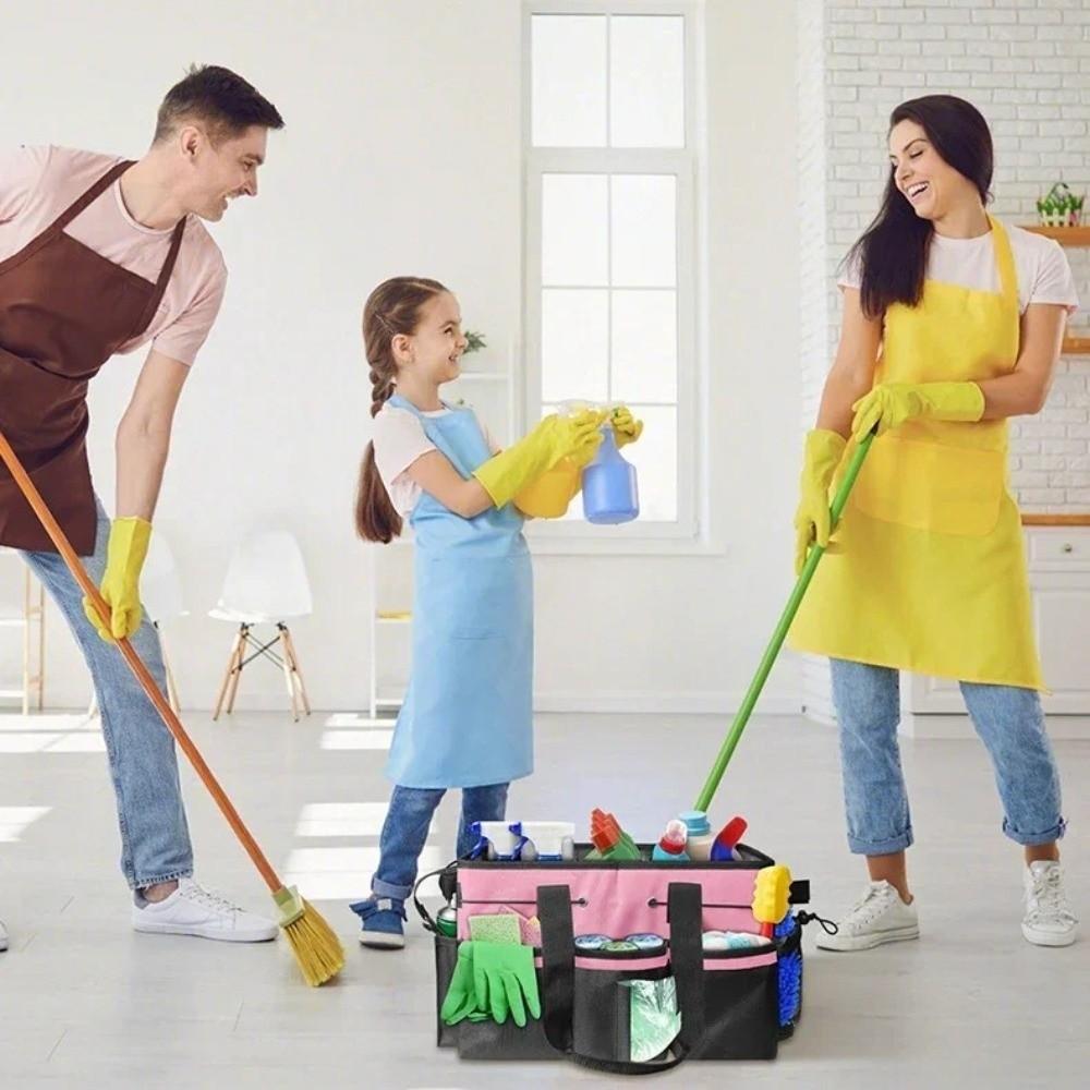 Heavy Duty Cleaning Tools Storage Bag Waterproof Large Capacity Multifunctional Tool Bag Oxford Cloth Wear-Resistant