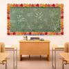 Bulletin Board Border 32.8ft Thanksgiving Leaf Border Trim Wall Sticker for Classroom Whiteboards Chalkboard Decoration
