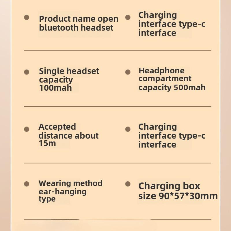 Earless OWS Bluetooth fülhallgató sportfülhallgató hosszú állóképességgel és zajcsökkentéssel