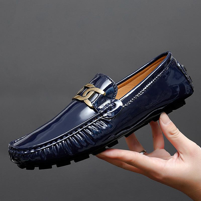 Fashion Lightweight Men's Dress Shoes All-match Leather Men Loafers Classic Men Shoes for Wedding 2024 New Mens Slip On Casual Shoes