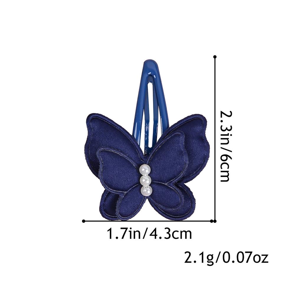 8 szt. Urocze spinki do włosów motylki dla dziewczynek, perłowe spinki motylki, klipsy, dziecięca spinka do włosów w kształcie kwiatka, dziecięce akcesoria do włosów