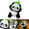 Cute Iron Head Bamboo-breaking Panda Plush Toy Animal Zoo Gift Stuffed Animal Birthday Present Panda Doll Characters)