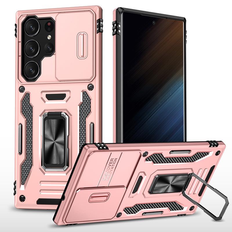 Custodia per telefono Samsung S25 Ultra: Design Finestra a Copertura Totale per S24 Ultra, S23 FE, Custodia Protettiva Anti-Caduta S22