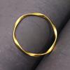Vietnamese Sand Gold Mobius Endless Love Bracelet - Women's Closed Brass Gold-Plated Design