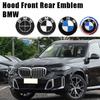 YLPO1 2Pc 74mm 82mm Car Front Trunk Emblem Logo 3D Rear Tail Auto Badge Accessories For BMW E30 E36 E39 E46 E60 E90 X1 X3 X5 M G20 G30