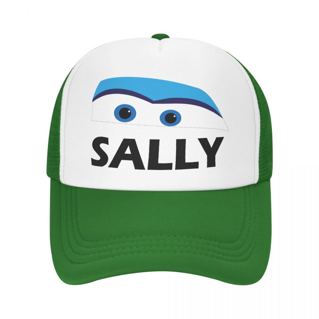Ligtning Sally Eyes Mcqueen Foam Mesh Trucker Hat Vintage Summer Outdoor Mesh-back Baseball Cap Adjustbale