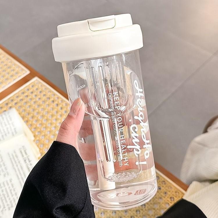 Water Cup Girls Plastic Cup Large Capacity Straw Cup