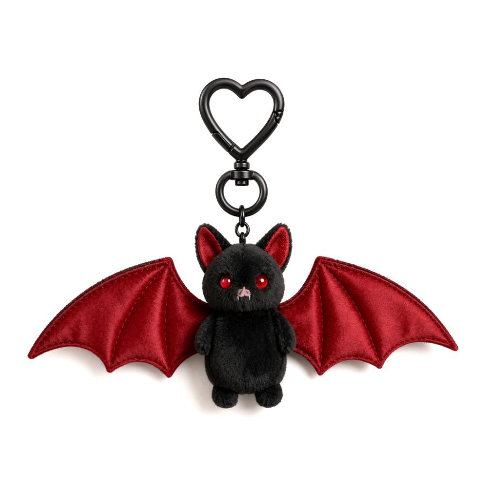 Bag Hanging Charm Plush Bat Keychain Gothic Bat Pendant Portable Bat Key Ring Car Keys Decor