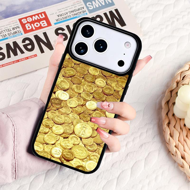 Switzerland Fine Gold Phone Case For IPhone 17 16e 15 14 13 12 11 Pro Max Air Mini Soft Protective Cover