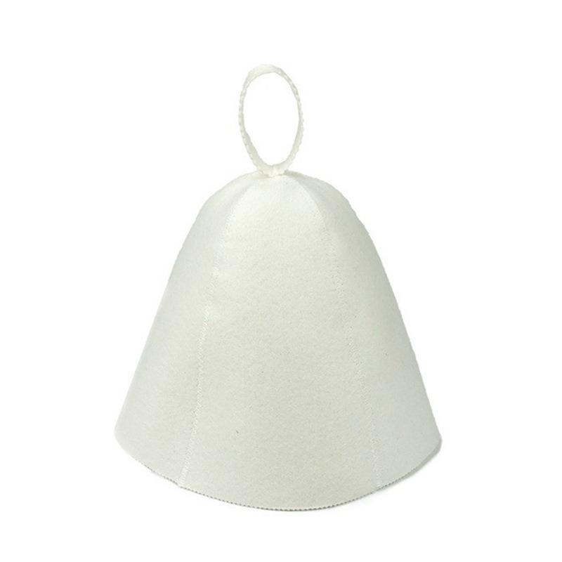 Sauna Hats Thicken Wool Felt Shower Cap Hair Turban Quickly Towel Drying Hats Felt Sauna Hat Men Dry Sauna Cap for Man