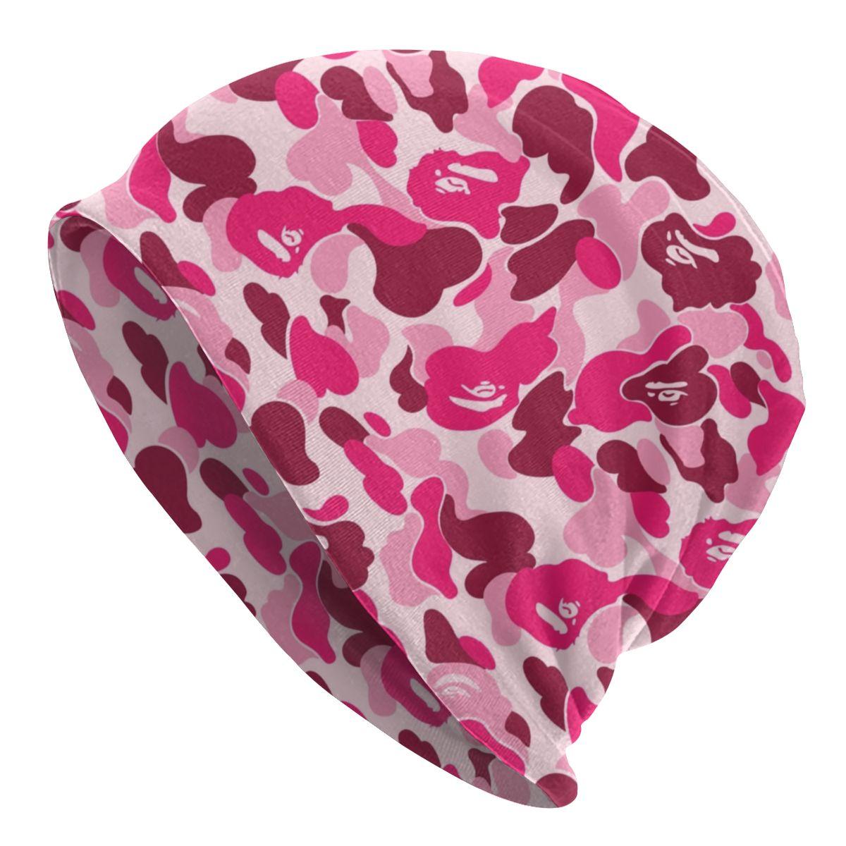 

Лидер продаж, роскошная розовая камуфляжная камуфляжная шапка-бини, вязаные шапки унисекс для женщин в стиле хип-хоп, унисекс для взрослых, зимние теплые шапочки Skullies, кепка