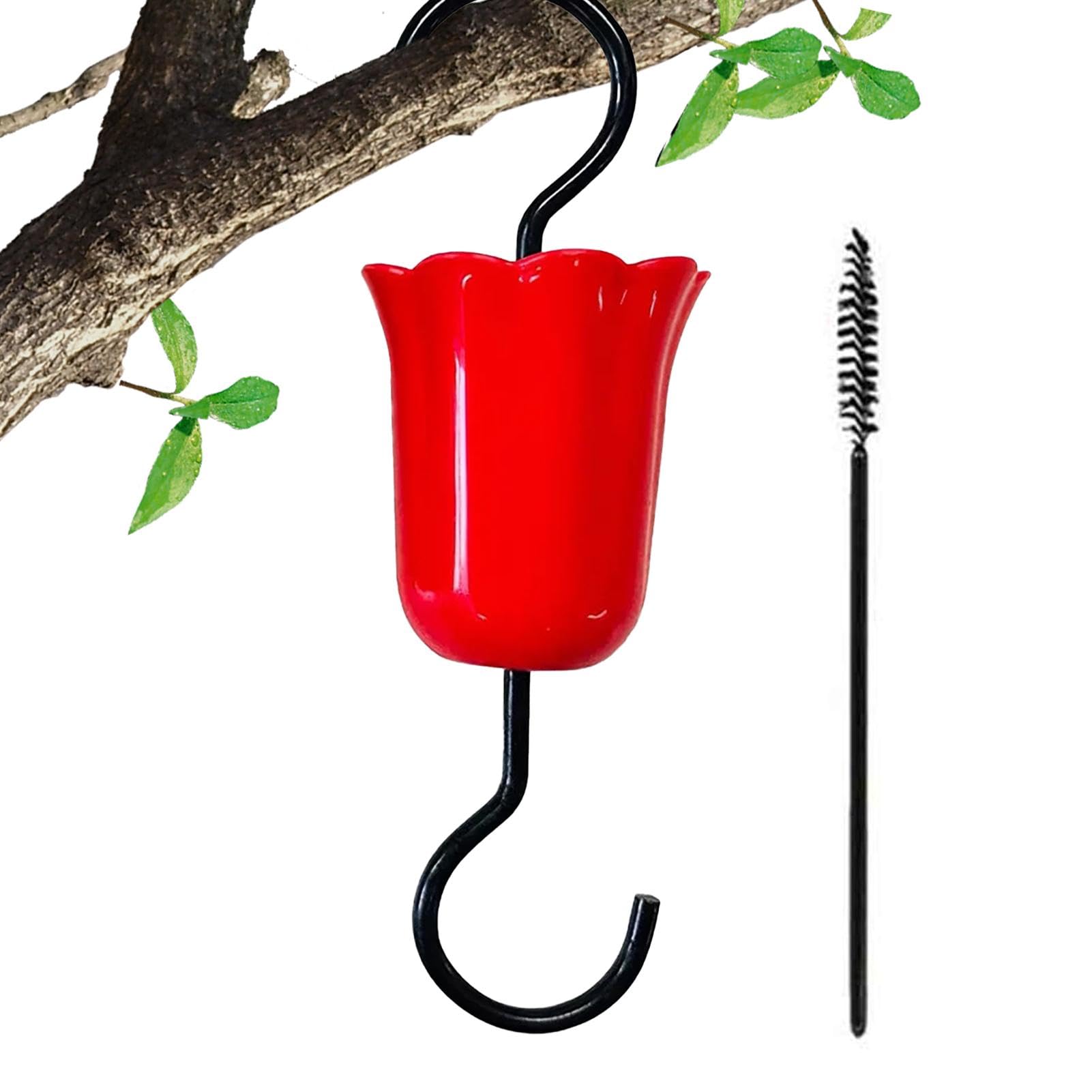 Ant Moat for Hummingbird Feeder, Hanging Bird Feeder Ant Moat, Hanging Ant Guard for Outdoors, Hummingbird Feeder Accessory Hooks Pack of 2 красный