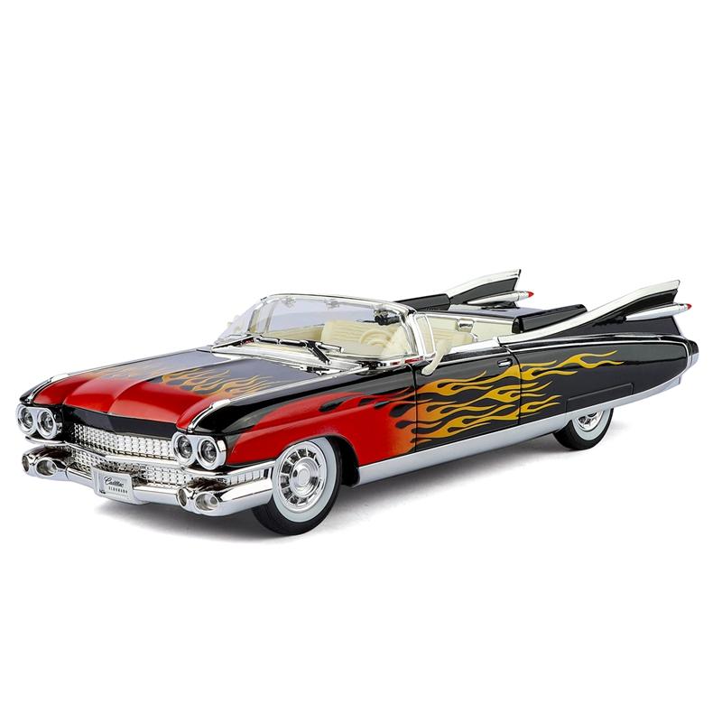 

1:24 simulation Cadillac alloy car model convertible supercar, doors and engine hood, trunk can be opened чорний