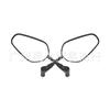 Retro Style Motorcycle Rearview Mirror With ABS Shell Iron Stem Scooter Electric Bike Touring Use