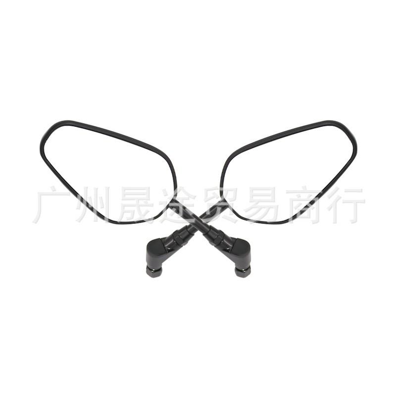 Retro Style Motorcycle Rearview Mirror With ABS Shell Iron Stem Scooter Electric Bike Touring Use