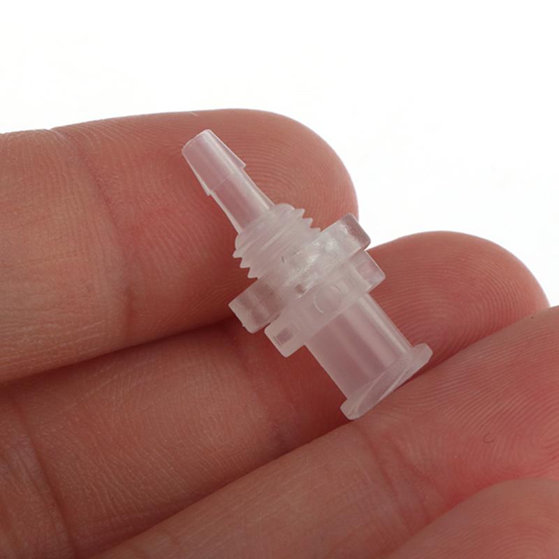 2Pcs Luer Lock Adapter PP Plastic Air Valve Pipe Subpackaging Instrument Connect