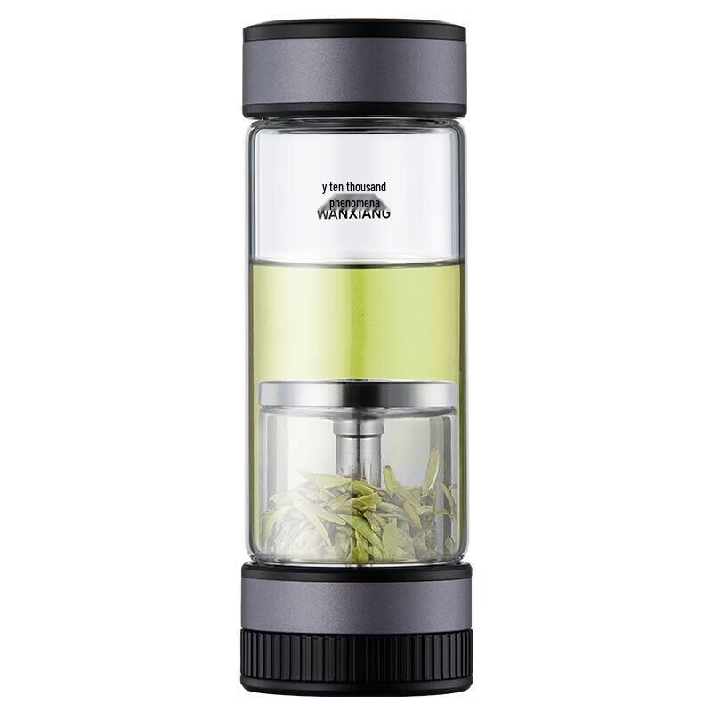 WANXIANG Tea Infuser Glass Water Bottle