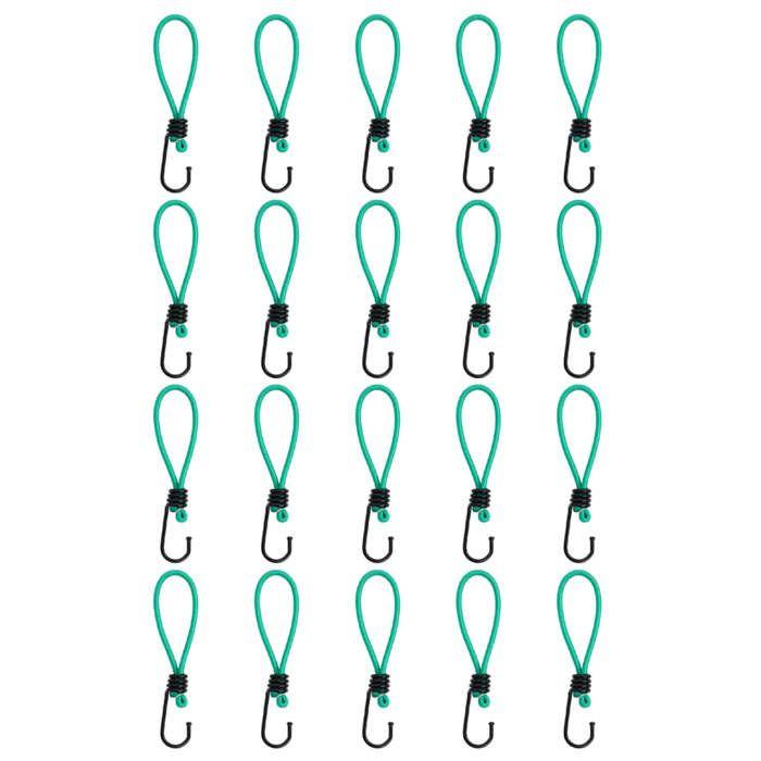 VidaXL Cordes élastiques avec crochets 20 pcs 15 cm 4012229