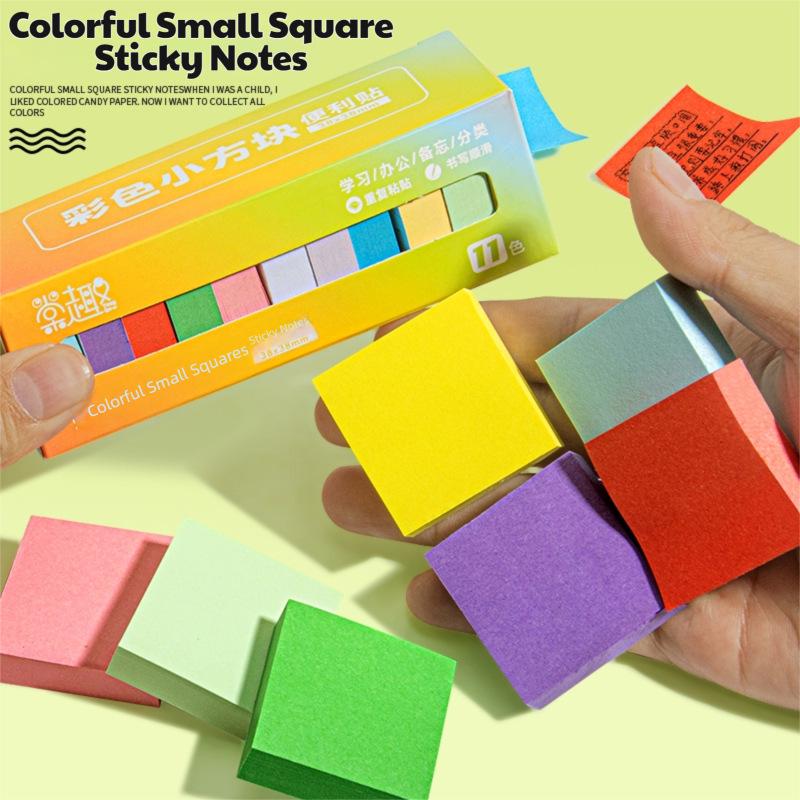 Bunte kleine abreißbare Haftnotizen: Multifunktionale Index-Registerkarten für Schüler