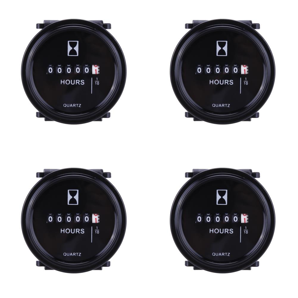 12v 24v 36v Hour Meter for Marine Boat Engine 2" Round Waterproof Gauge Moto Car Trucks Mechanical Hour Meter Counter Timer3