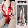 Domila Sexy Underwear Lace Temptation Transparent Hollow Sexy Onesie Women's Hot Open Uniform Suit