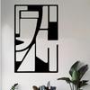 Abstract Geometric Metal Wall Art Modern Home Decor Powder Coated Gift for Garden