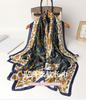 New Exotic Gorgeous Printed Shawl Silk Scarf Simulation Silk Scarf Versatile Headscarf Long Scarf Thin Beautiful Brocade