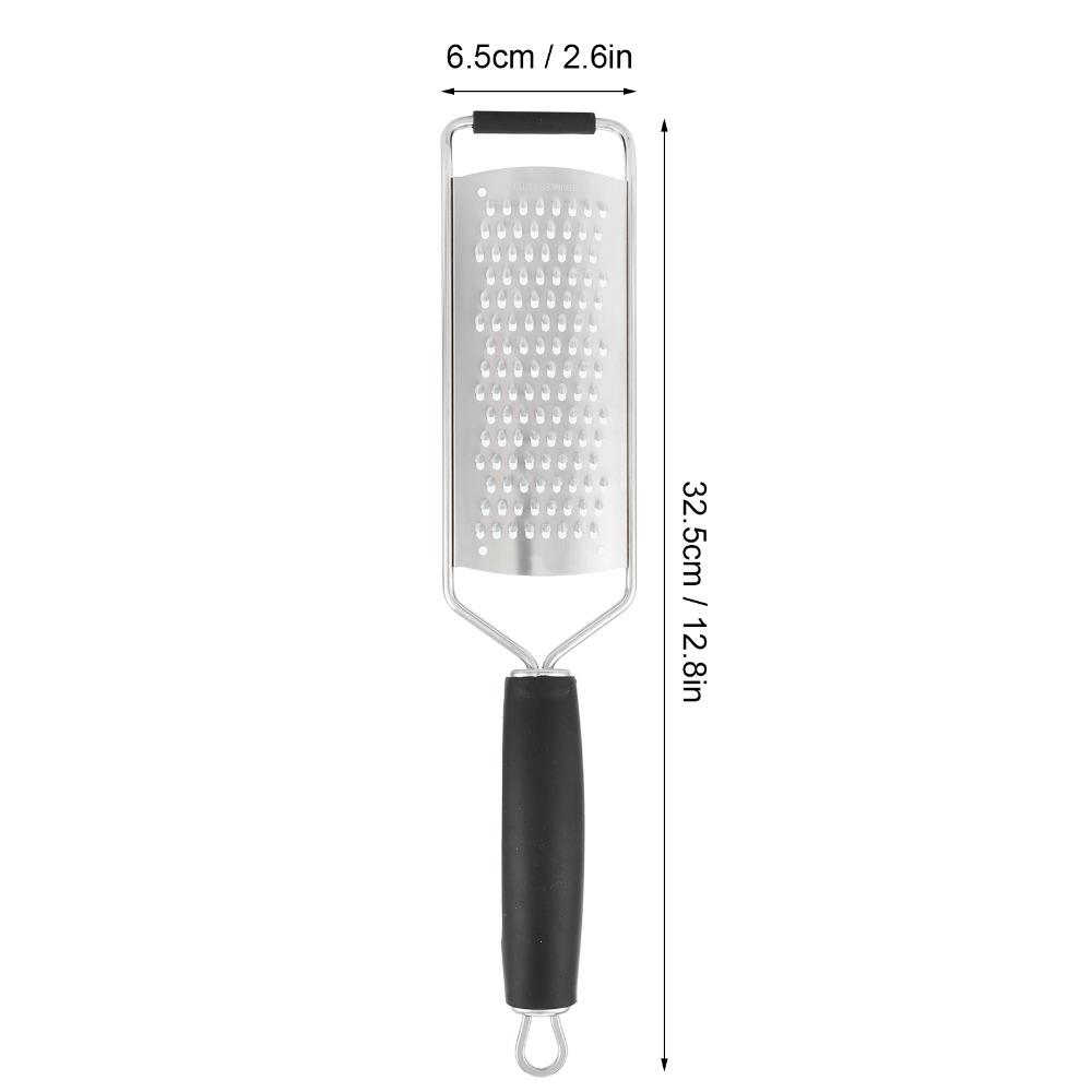 Stainless Steel Cheese Grater Handheld Ergonomic Handle Vegetable Shredder Compact Durable Food Grater Cheese/Veggie Prep
