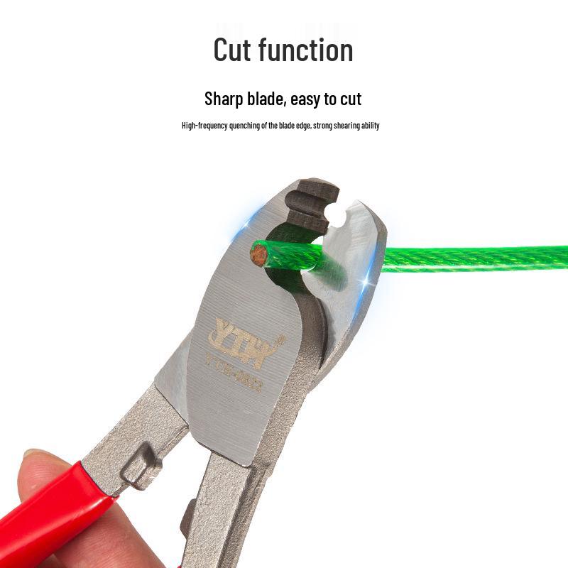 YTH Electric Cable & Wire Shears Pliers: Copper & Aluminum Cutting Tool for Electricians