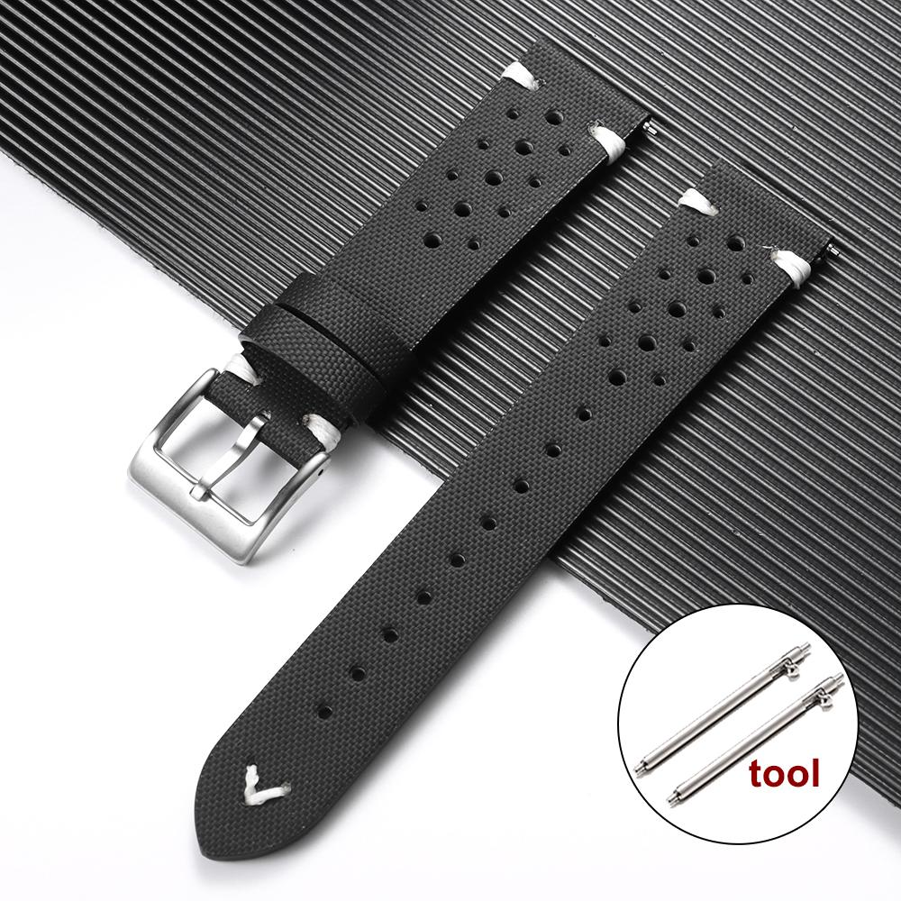 Breathable Sailcloth Watch Strap 20mm 18mm 22mm for Omega for Seiko Business Nylon Waterproof Men Women Quick Release Watchband