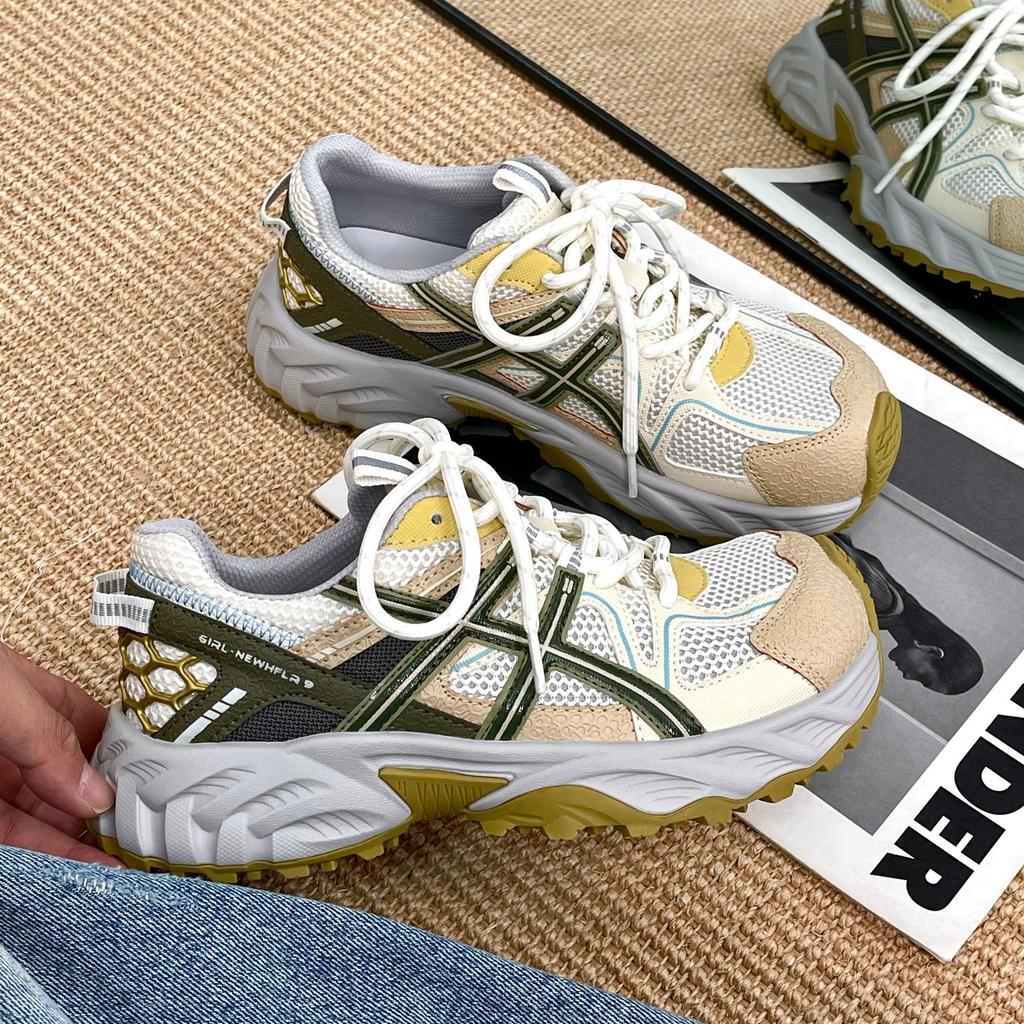 Daddy Shoes Mesh Platform Muffin Wavy Bottom White Shoes Casual Shoes Sports Shoes Jogging Shoes Women's Shoes