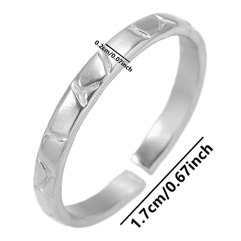 1/5pcs Silver Color Snake Beads Round Heart Stainless Steel Rings For Women Men Accessories Vintage Jewelry Finger Ring Anillos