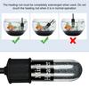 1 Set Aquarium-Heizung, USB-betriebener Mini-Aquarium-Heizstab mit Saugnapf für Tanks, Aquarien, Terrarien