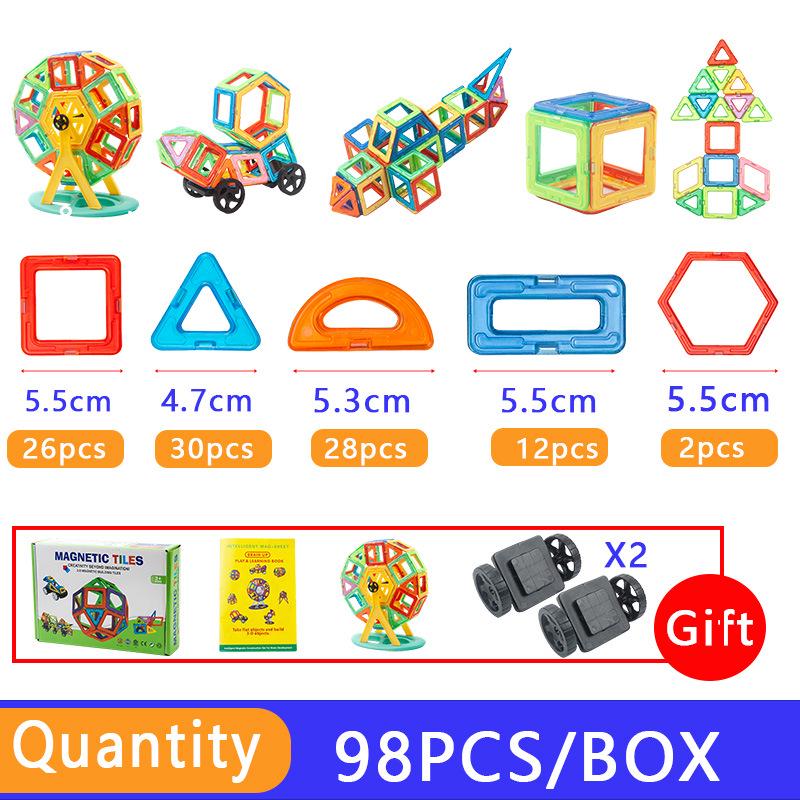 Magnetic Building Blocks for Kids - Educational and Strong Magnet Toy Set