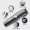 Rechargeable Multifunctional Hair Clipper Set with LCD Display - Six-in-One Electric, Washable Grooming Kit