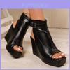 Roman Sandals For Women Summer Chunky Heel With Adjustable Strap For Casual Wear