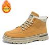 Winter velvet Martin boots men's trend versatile high-top tooling shoes thickened warm cotton shoes thick-soled casual short boots