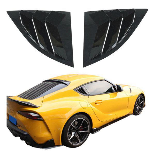 2-Piece Decorative Triangle Window Louvers for 2019-2025 Toyota Supra GR A90/A91.