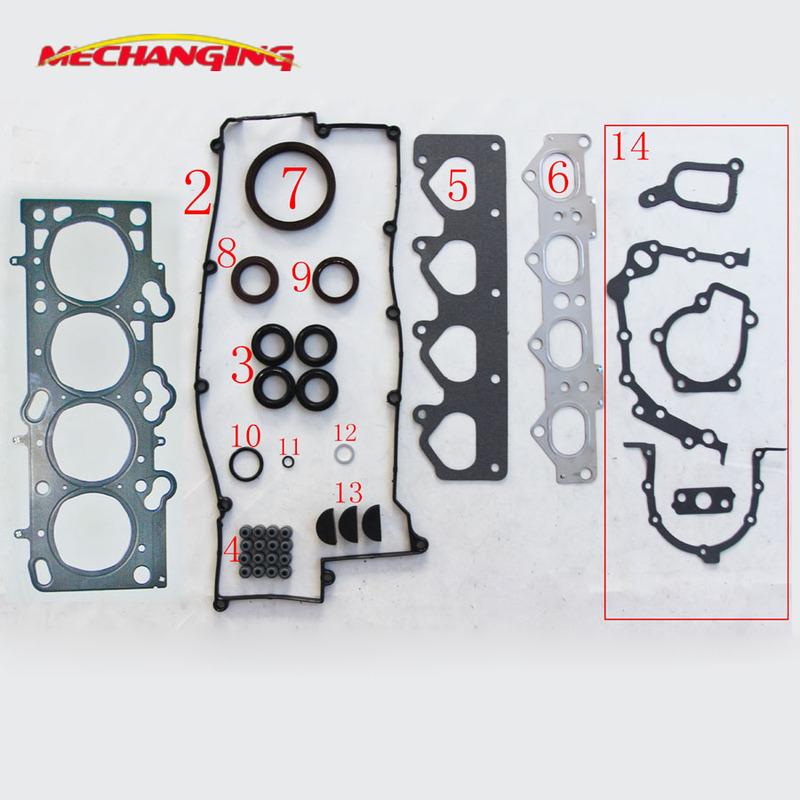 FOR HYUNDAI ELANTRA Saloon (XD) 1.8L G4GB G4GC Metal Full Set Automotive Spare Parts Engine Gasket 50213900 Mechanging