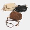 Small Bag, Women's Retro Flip Style Single Shoulder Armpit Bag, High-end Suede Crossbody Pig Bag