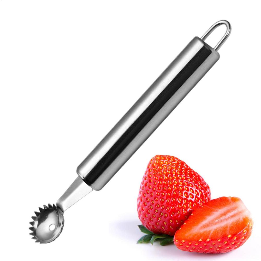 Tomato Stalks Remover Strawberry Huller Stainless Steel Strawberry Fruit Stem Huller Fruit Stem Remover Kitchen Gadgets