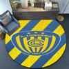 Luqueno Club Emblem Round Rug for Livingroom,Bedroom, Palyroom, Chair Rug, Area rug, Circle Carpet, Large Size Fan Christmas gift