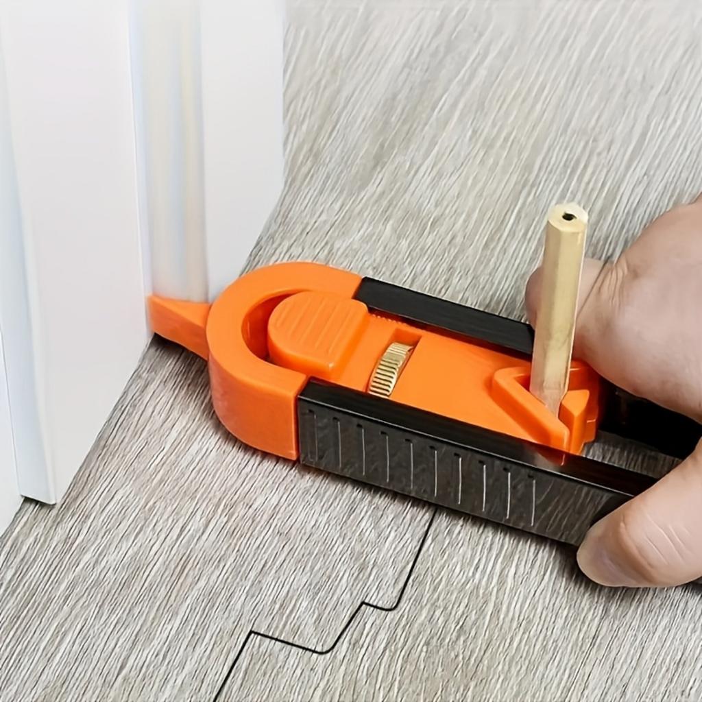 Precision Woodworking Tool Set with Locking Mechanism - Adjustable Irregular Curve and Contour Marker Ruler, Durable Plastic/Metal,Woodworking Tools