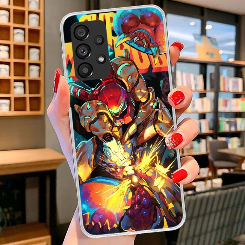 Game M-Metroids Phone Case For Samsung Galaxy A12 A22 A32 A52 A72 A02S Phone Case Note 20 Ultra 10 S10 Plus A51 A71 A50S A20S A1