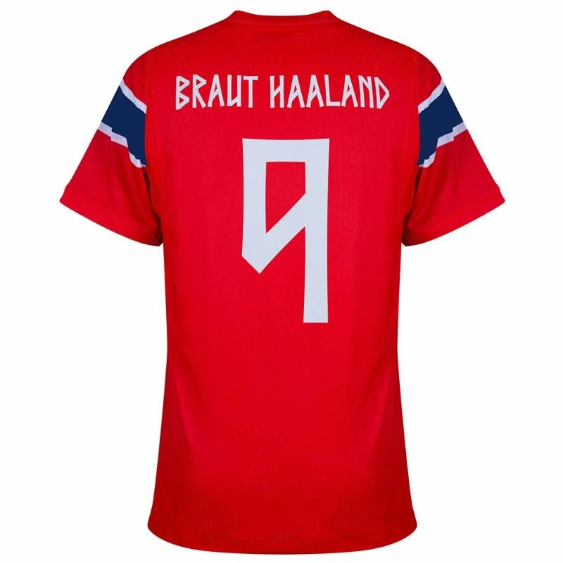 2026 Summer New Haaland #9 Norway Soccer Jersey Unisex Breathable 3D Print Football Shirt Sports Training Uniform for Men Women