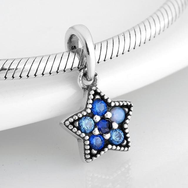 925 Sterling Silver Bead Openwork Sweet Hearts Crown Charms Beads Fit Jiuhao Bracelets Bangles Diy Womens Jewelry