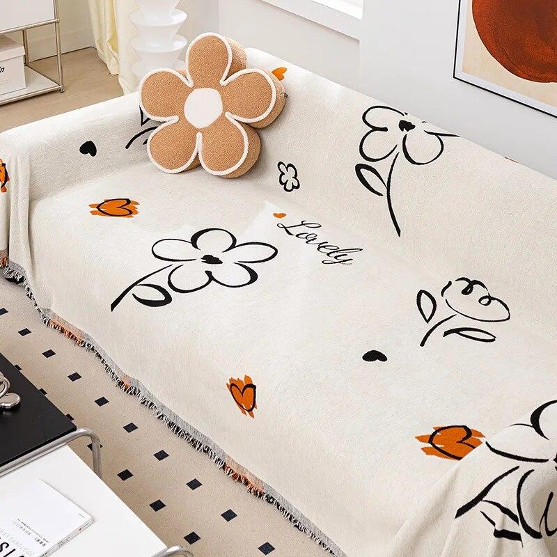 Soft Chenille Sofa Cover Throw Towel Blanket Couch Cover Universal Anti-cat Scratch Sleeping Blanket Living Room Home Decor