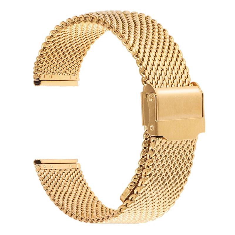 0.6mm 1.0mm Milanese Mesh Strap for DW Watch 20mm 22mm Stainless Steel Bracelet for Seiko 24mm 18mm Universal Metal Watchband
